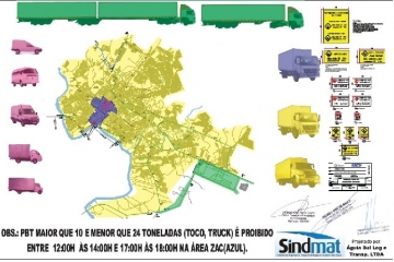 Mapa de restrições - Cuiabá 