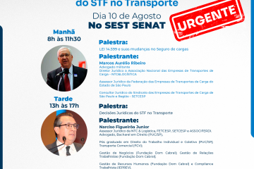 Convite para Palestra - Lei de Transportes e Decisões Jurídicas Atuais